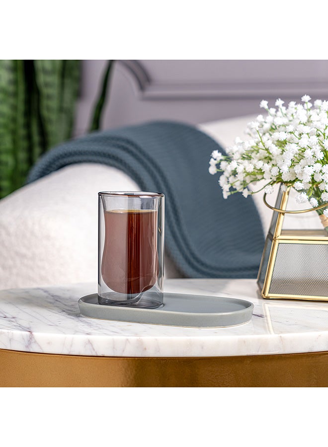 Dallaty Tea Set 12Pcs Grey With Dw Grey Tea Cup - Image 1