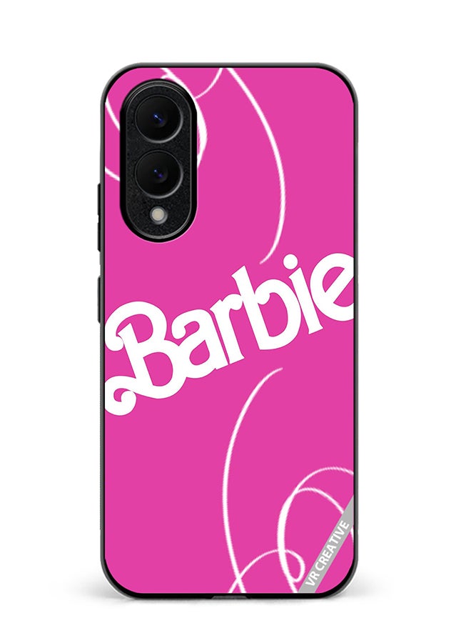 Protective Case Cover For Samsung Galaxy S25 Edge Barbie Lines Design Multicolour