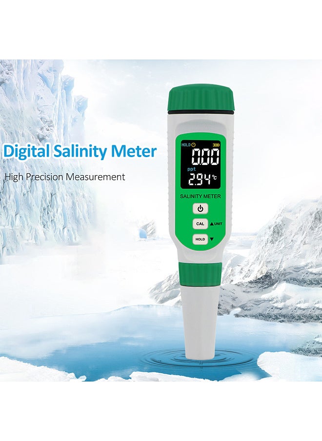 SMART SENSOR Digital Salinity Meter with Color Screen Display 0.00ppt-9.99ppt 10.0ppt-50ppt Seawater Pool Aquarium Fish Multifunction Salinity Gauge  - Image 2