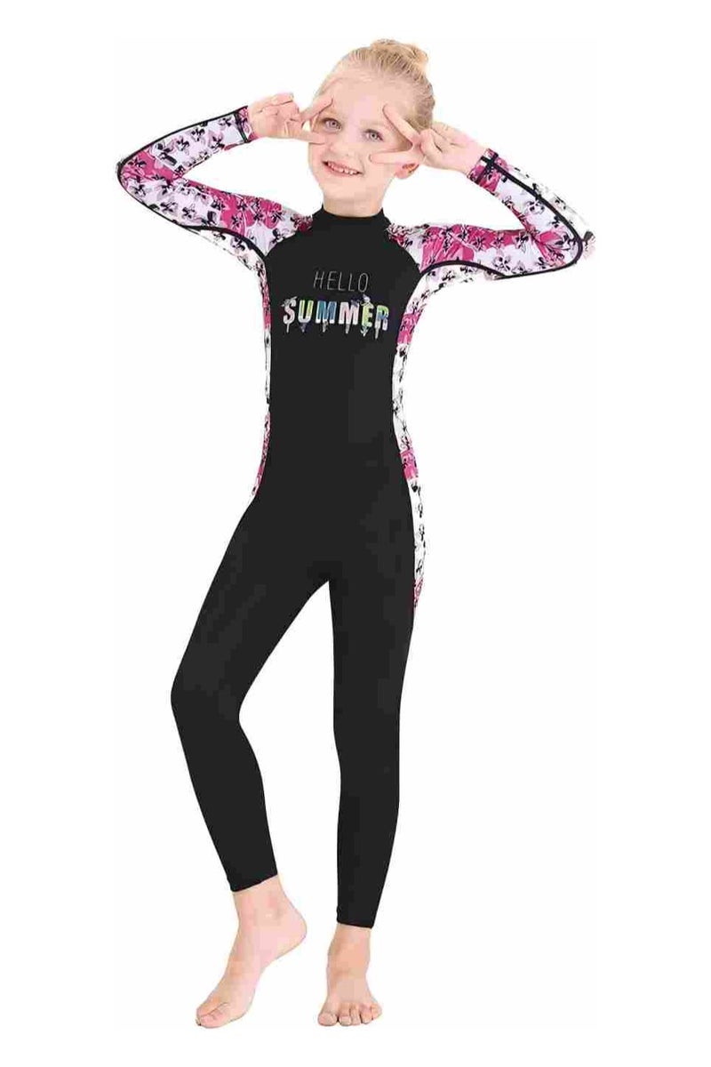 آي ميس يو ملابس سباحة للأطفال لكامل الجسم، ملابس سباحة بأكمام طويلة للأولاد والبنات من سن 3 إلى 12 عامًا، ملابس سباحة خارجية سريعة الجفاف للحماية من الشمس - Image 4