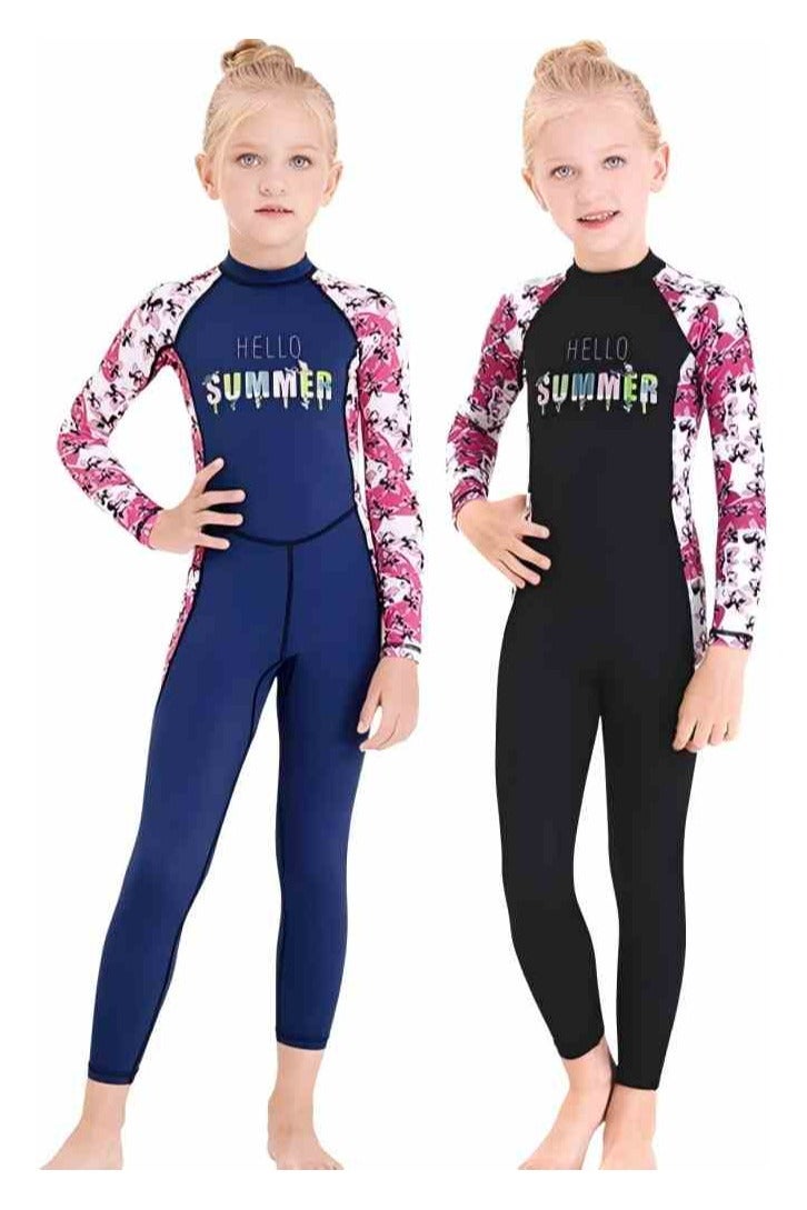 آي ميس يو ملابس سباحة للأطفال لكامل الجسم، ملابس سباحة بأكمام طويلة للأولاد والبنات من سن 3 إلى 12 عامًا، ملابس سباحة خارجية سريعة الجفاف للحماية من الشمس - Image 5