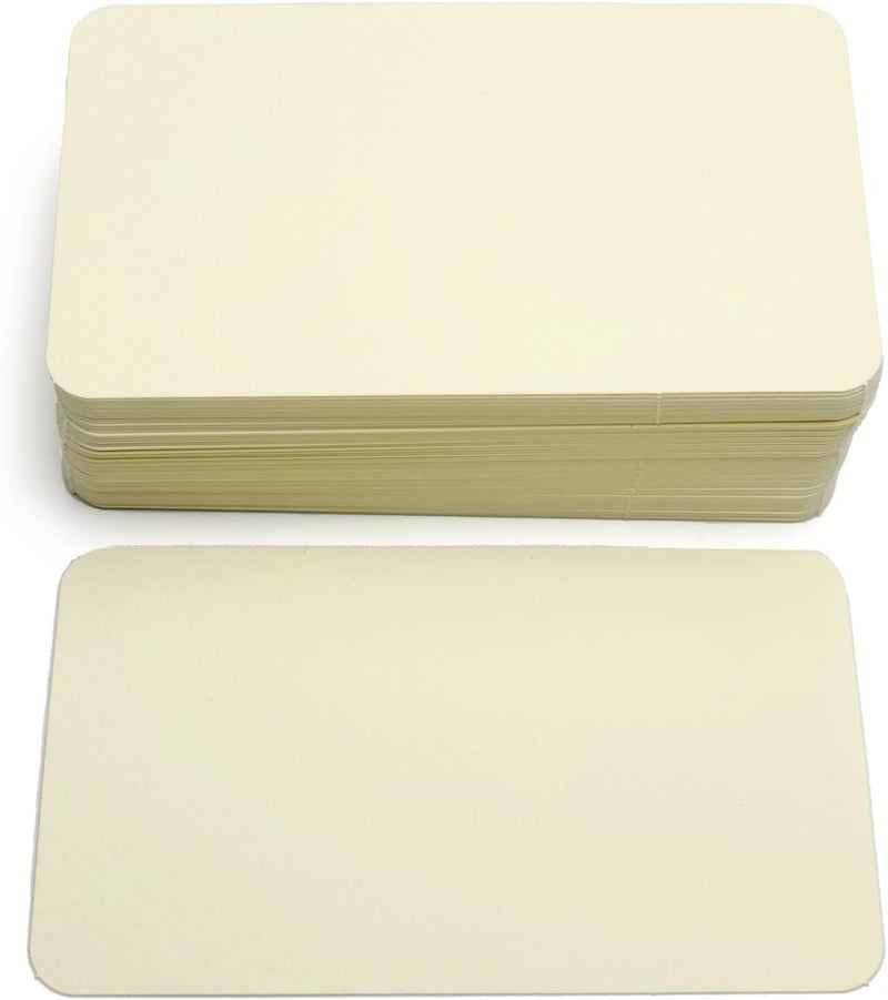 PPAPPAPPIYO 3.5x2 Blank color index cards (100) Paper - Blank (ivory) - Image 2