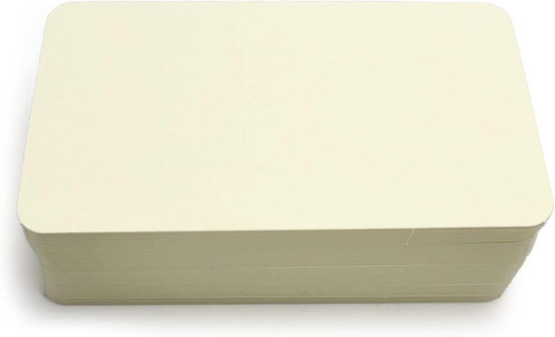 PPAPPAPPIYO 3.5x2 Blank color index cards (100) Paper - Blank (ivory) - Image 1