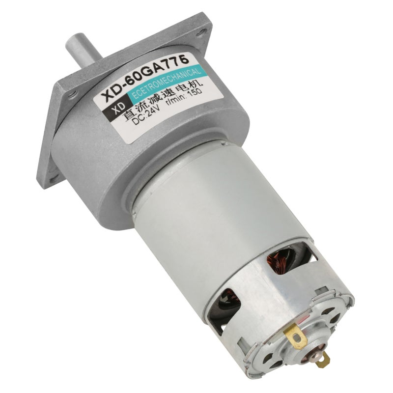 XD DC Motor: 12/24V 35W Metal Gear Pure Copper Wire Coil - High Torque Low Speed Adjustable Direction Motor for Automation Equipment Electronics Aviation Models - Image 1