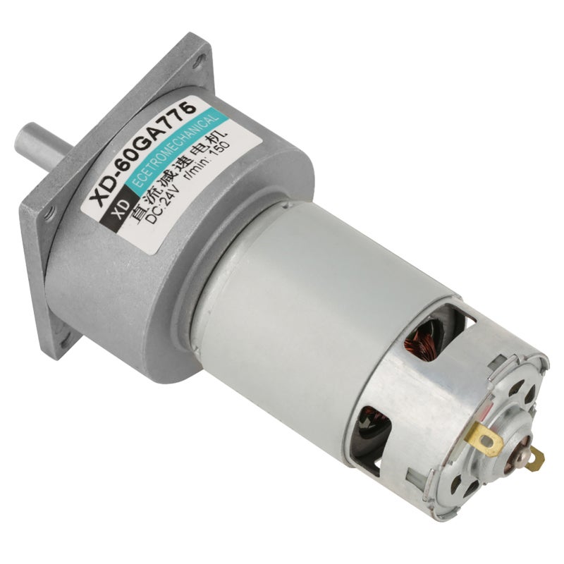 XD DC Motor: 12/24V 35W Metal Gear Pure Copper Wire Coil - High Torque Low Speed Adjustable Direction Motor for Automation Equipment Electronics Aviation Models - Image 4