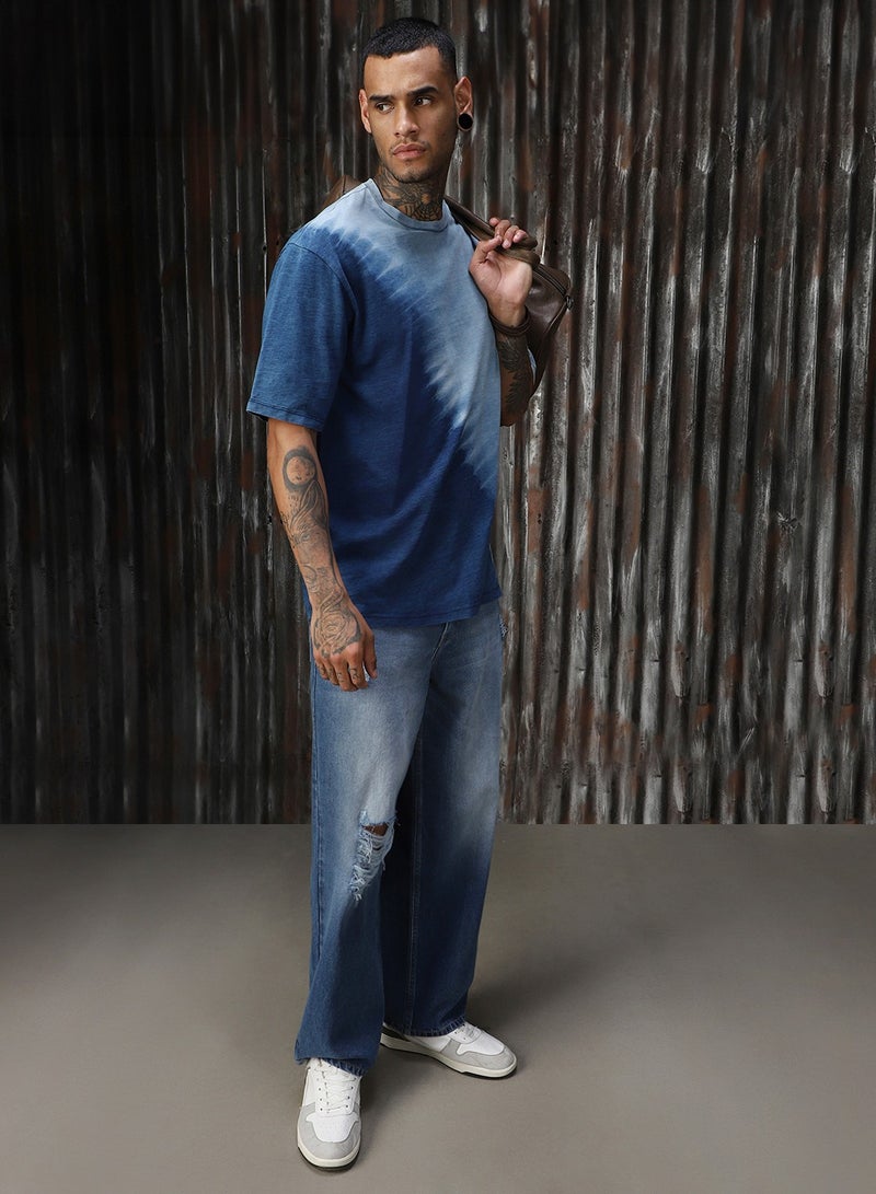 HIGH STAR Men’s Relaxed Fit Dark Blue T-shirts – Comfortable and Trendy - Image 5