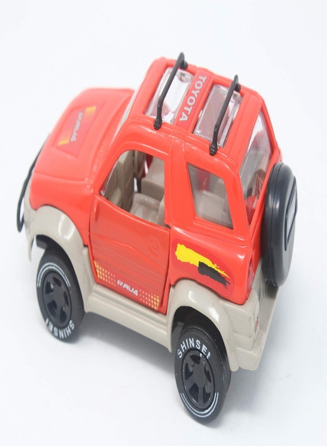 Shinsei Rav 4 Toy SUV in Pull Back - Multicolor - Image 2