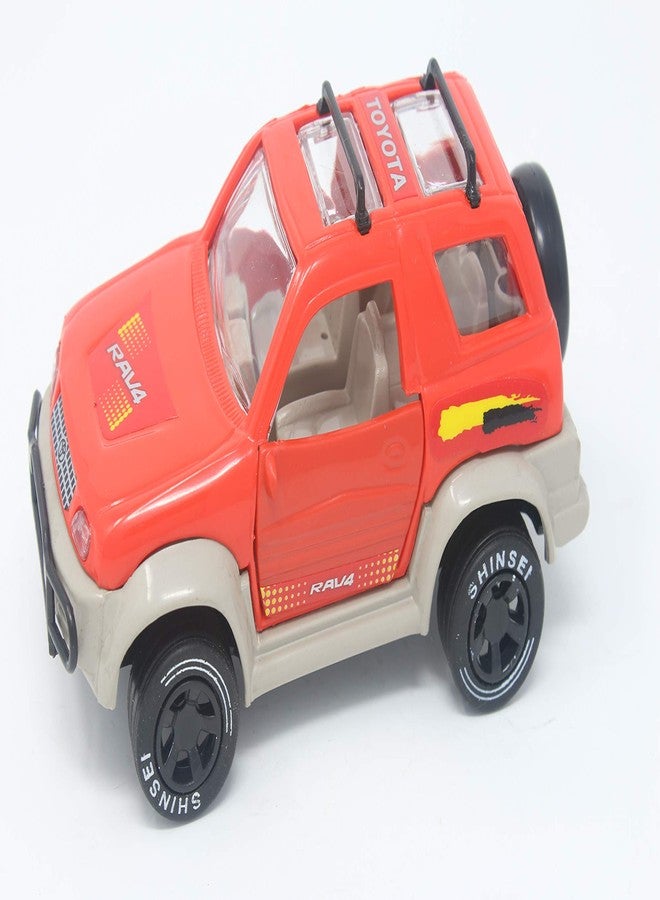 Shinsei Rav 4 Toy SUV in Pull Back - Multicolor - Image 1