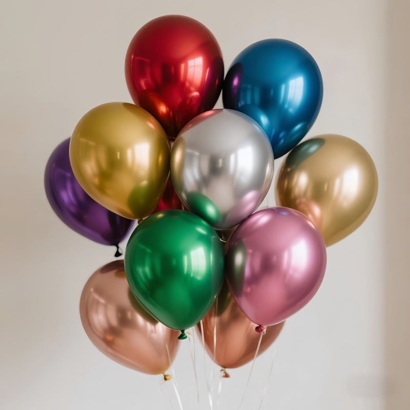Metal Balloons 10Inch 12Inch Floating Helium Latex Balloons Stall Wedding Birthday Party Decoration - Image 3