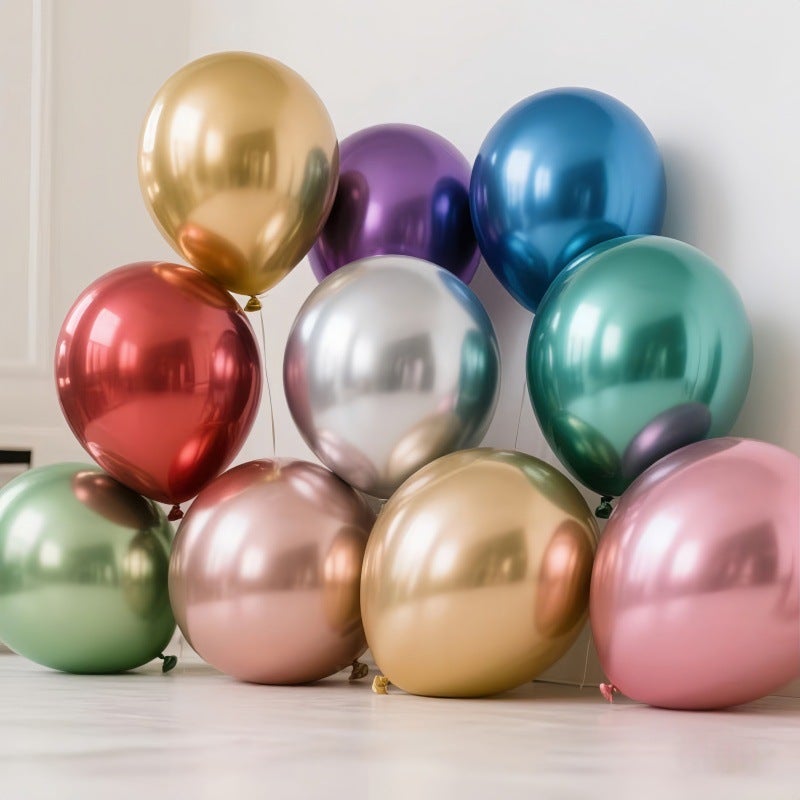 Metal Balloons 10Inch 12Inch Floating Helium Latex Balloons Stall Wedding Birthday Party Decoration - Image 4
