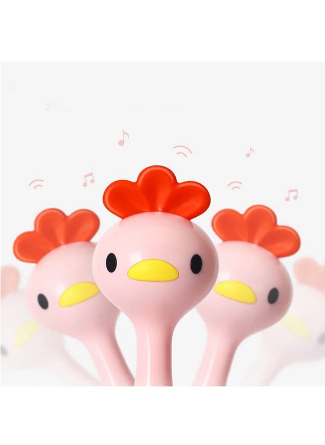 Riolio - Newborn Teething Chew Toy Hand Rattle for 0-1 Year Olds - Educational Grip Training and Soothing Infant Toy (Random one) - Image 1