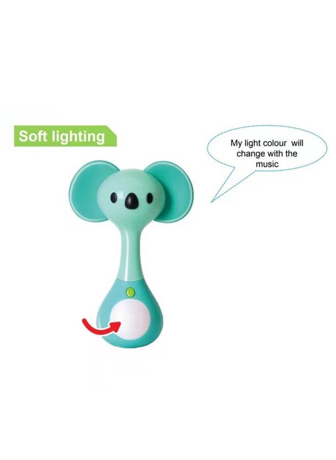 Riolio - Newborn Teething Chew Toy Hand Rattle for 0-1 Year Olds - Educational Grip Training and Soothing Infant Toy (Random one) - Image 1