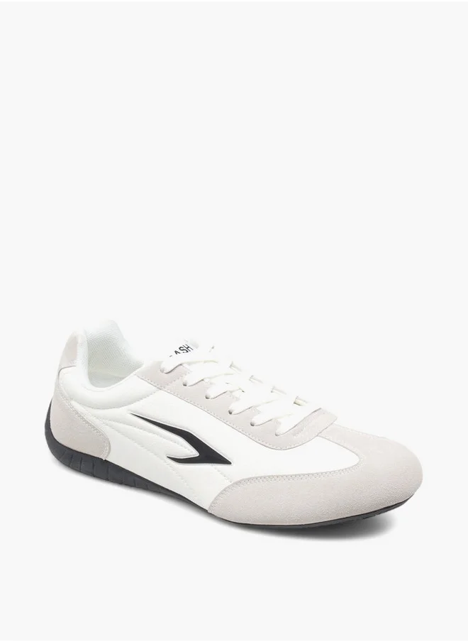 داش Men's Logo Detail Sports Shoes with Lace-Up Closure