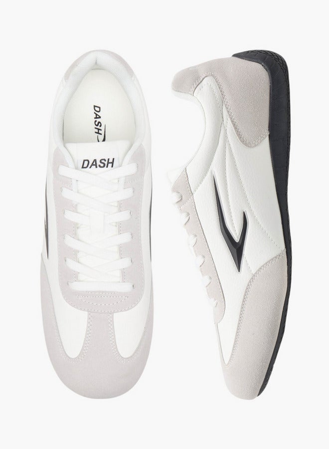 Dash Men's Logo Detail Sports Shoes with Lace-Up Closure - Image 1