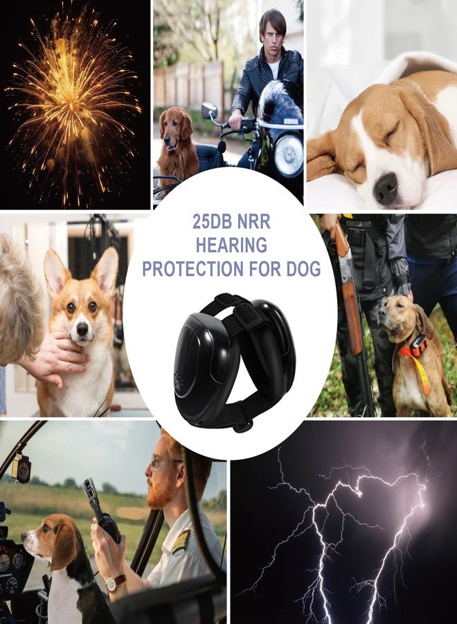KOPBTBOY Dog Ear Muffs, Dog Earmuffs Noise Protection, 29dB NRR Noise Canceling Ear Muffs for Dog, Dogs Noise Cancelling Headphones (black, XL) - Image 2