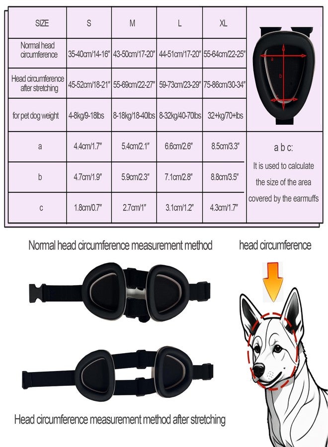 KOPBTBOY Dog Ear Muffs, Dog Earmuffs Noise Protection, 29dB NRR Noise Canceling Ear Muffs for Dog, Dogs Noise Cancelling Headphones (black, XL) - Image 4