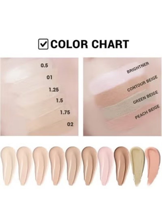 THESAEM Cover Perfection Tip Concealer, Liquid Multi-Use Concealer, SPF 28 PA++, Full Coverage Makeup For Acne Dark Spots Dark Circles Hyperpigmentation and Blemishes (#1.5 Natural Beige) - Image 2