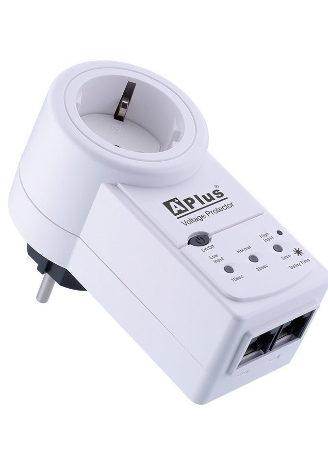 APLUS - A Plus Home Appliance Protector 10A Voltage Protector Prevents Damage to Electrical and Electronic Equipment 360 degree plug rotation - Image 1