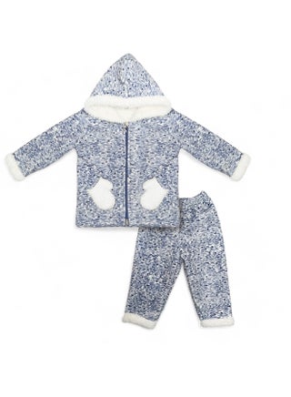 Baby two-piece set with inner fur, hood, pants + jacket - pzsku/ZEE3B75EA54AA391E4237Z/45/_/1730723818/1ce2dd3a-5798-46d8-a49f-b533590c35d1