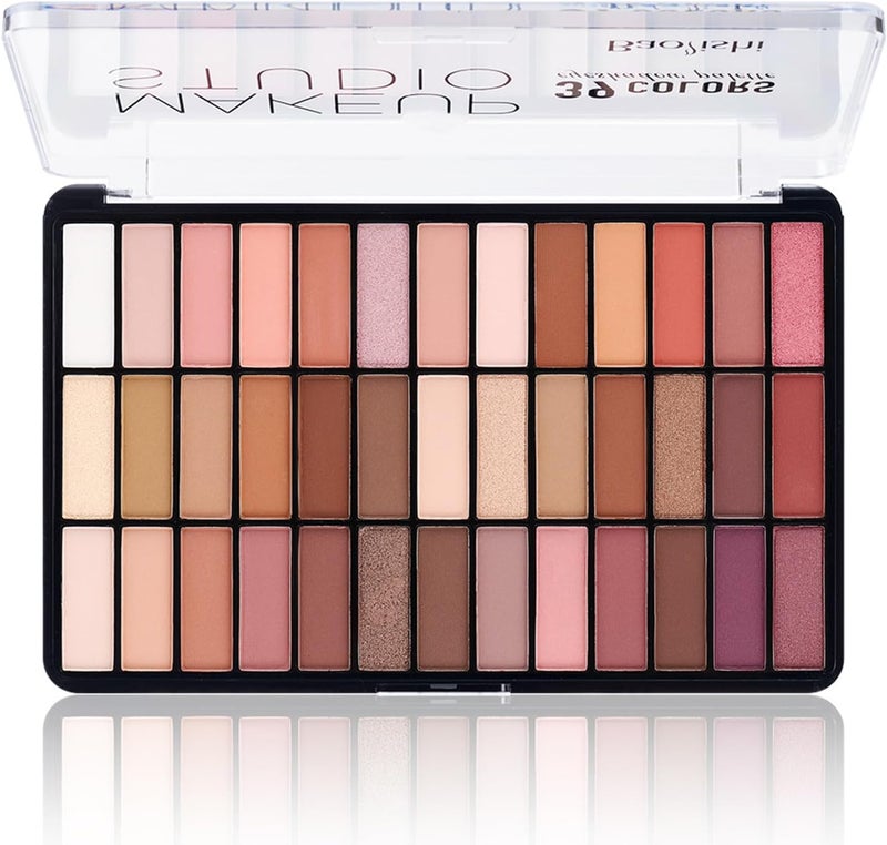 39 Colours Eyeshadow Palette Highly Pigmented Full Matte Nude and Shimmer Eyeshadow Makeup Palette for Women Waterproof LongLasting Soft and No Clumping Warm Tones for Everyday Makeup1