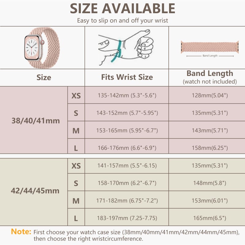 Zedoli Braided Solo Loop Compatible with Apple Watch Band 40mm 38mm 41mm 42mm 44mm 45mm 46mm 49mm Women Men, Stretchy Soft Nylon Sport Strap for iWatch Bands Series 10 9 8 7 6 5 4 3 2 1 SE,Starlight - Image 5