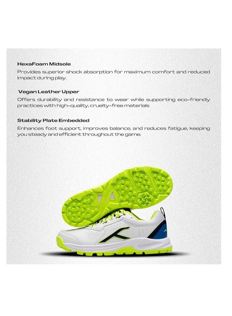 HUNDRED HyperDrive Cricket Shoes | Unisex | TerraSpike Rubber Studs | Vegan Leather/HexaFoam | Lightweight & Highly Durable | Embedded Support Plate for Stability - Image 4