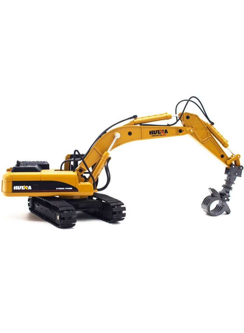 Children's Engineering Vehicle Model Toys 1/50 Engineering Vehicle Model(Wood Grabbing Machine) - Image 1