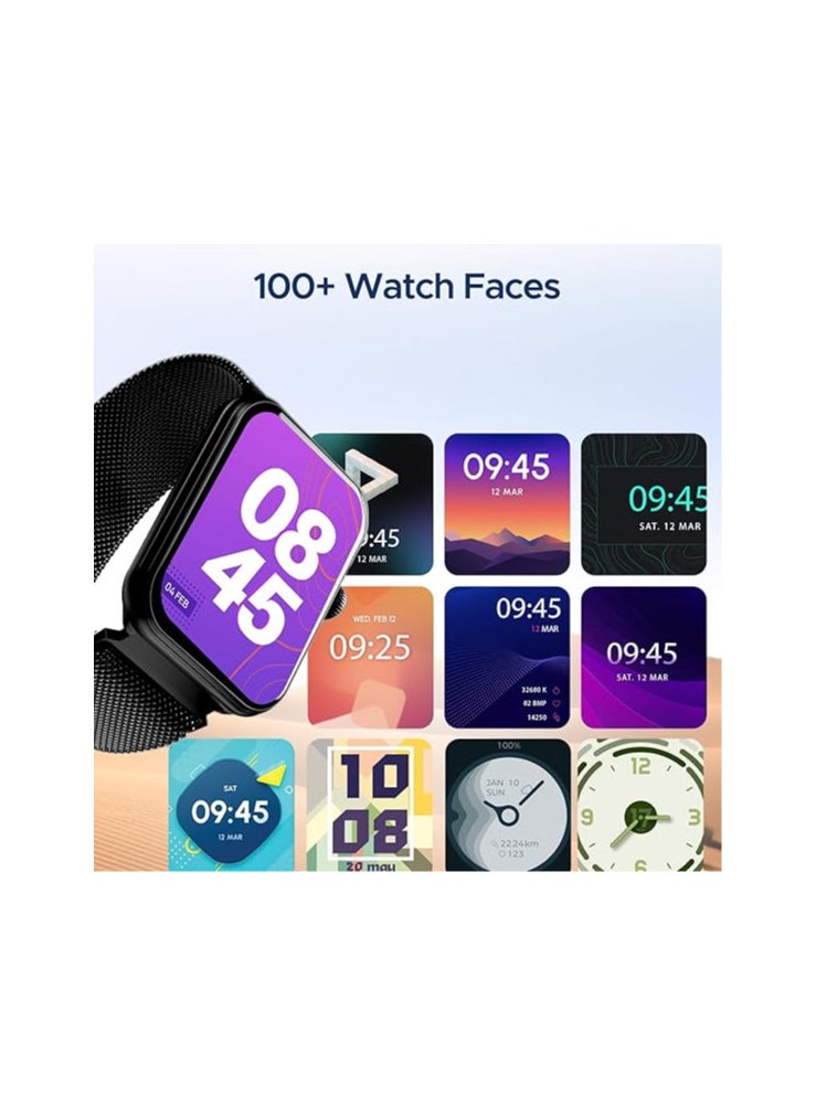 Generic - boAt Xtend Plus Smart Watch w/ 1.78" (4.5 cm) AMOLED Display, Coins, Advanced BT Calling, 100+ Sports Mode, Always On Display, HR & SP02 Monitoring & Stress Monitoring(Metallic Black) - Image 1
