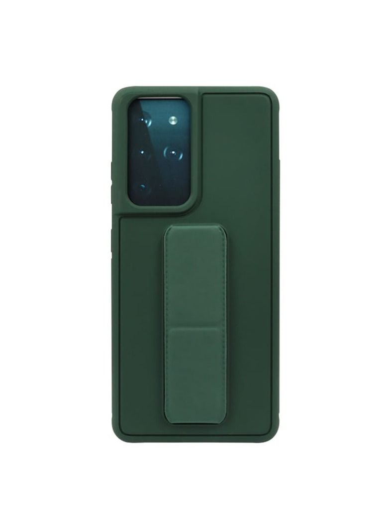 اس-توب حافظة حماية مصممة بغطاء مغناطيسي ومزودة بسوار معصم للحمل تتوافق مع جوال هواوي هونر 50 / اللون الاخضر - Image 1