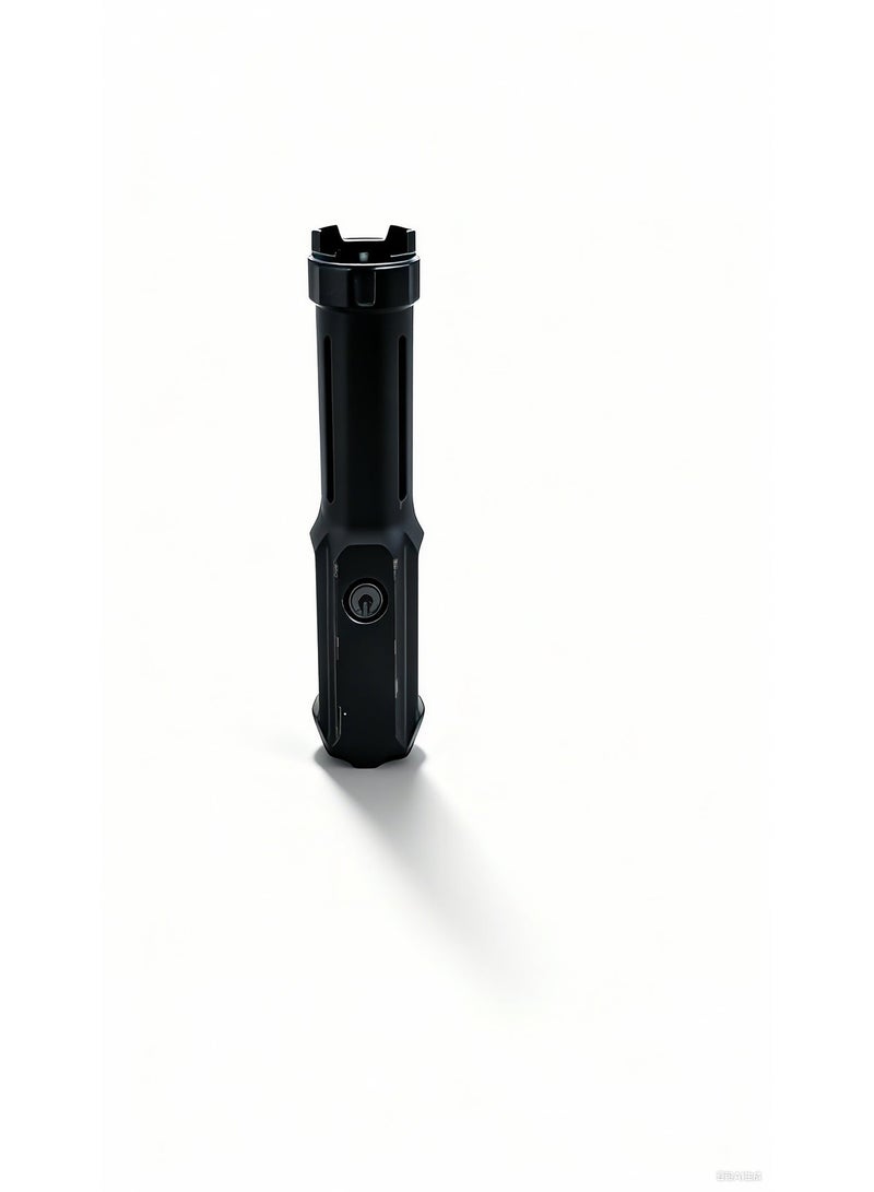 Rechargeable LED Flashlight with USB Port and Zoom Function - Image 3