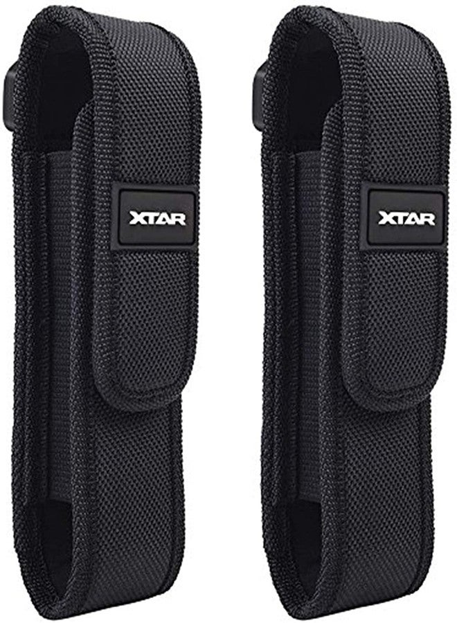 XTAR 2-Pack Flashlight Pouch Holster Holder for 5"-6.5" Flash Light Compatible with Fenix UC30 UC35 E35 Surefire G2X 6P 6PX E2L 501B 502B Streamlight ProTac XTAR TZ20 (2 Flashlight Holster) - Image 1