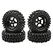 JIUWU Buggy Rubber Tires  5 Spoke Wheel Rim for RC HSP 110 OffRoad Pack of 4 - Image 4