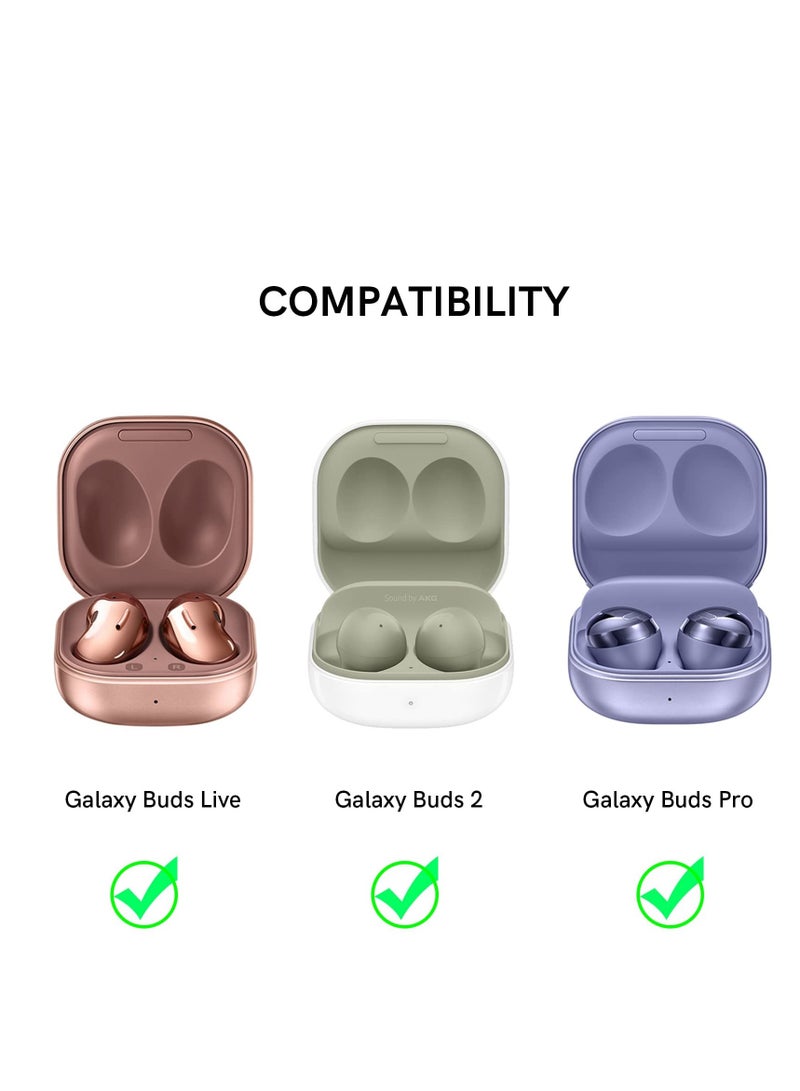 Earphone Protective Cover, for Samsung Galaxy Buds Pro&Live&2 Headphone Protective Case TPU Protective Case Anti-Drop Shockproof - - Image 2