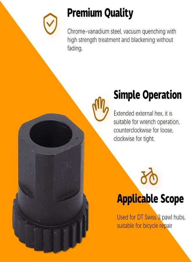 Zunate 24 Teeth Rear Hub Lock Ring Nut Removal Repairing Tool for DT 3 Pawl, for Removing Damaged/Rusted/Frozen/Rounded Off Bolts - Image 1
