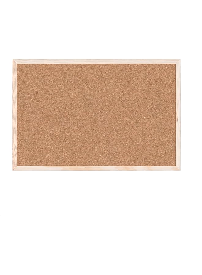 erorex Mc030012010 Cork Board Budget Wood Frame 60 X 40 Cm Brown Wood - Image 2