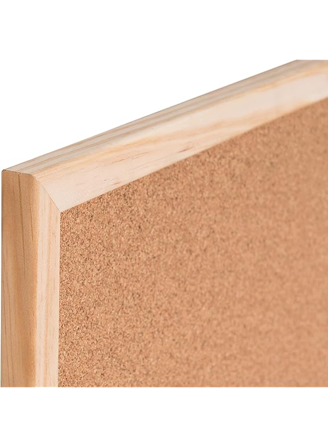 erorex Mc030012010 Cork Board Budget Wood Frame 60 X 40 Cm Brown Wood - Image 5