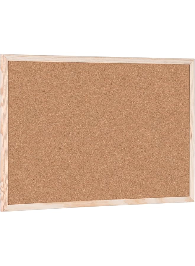 erorex Mc030012010 Cork Board Budget Wood Frame 60 X 40 Cm Brown Wood - Image 3