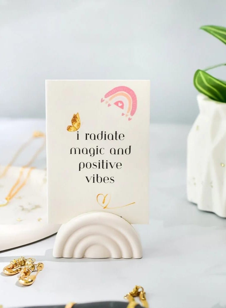 Sosha Elegance Affirmation Cards Deck - 31 positive quotes for each day. Comes with a stand - Image 1