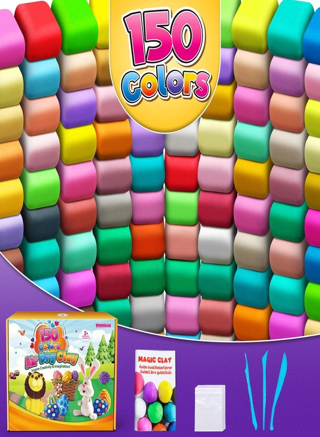 ESSENSON Air Dry Clay 150 Colors, Modeling Clay for Kids, DIY Molding Magic Clay for with Tools, Toys Gifts for Age 3 4 5 6 7 8+ Years Old Boys Girls Kids - Image 2