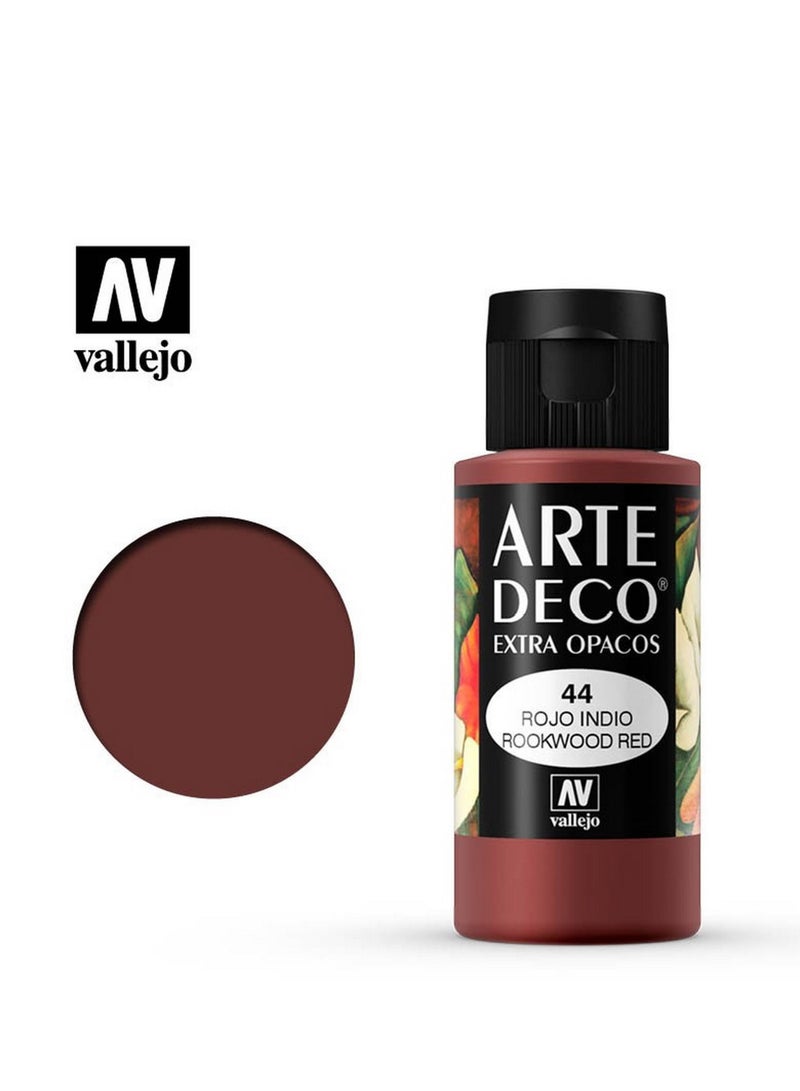 فاليجو آرت ديكو 044 روكوود ريد، 60 مل - طلاء أكريليك فاخر غير لامع للأعمال اليدوية والفنية
