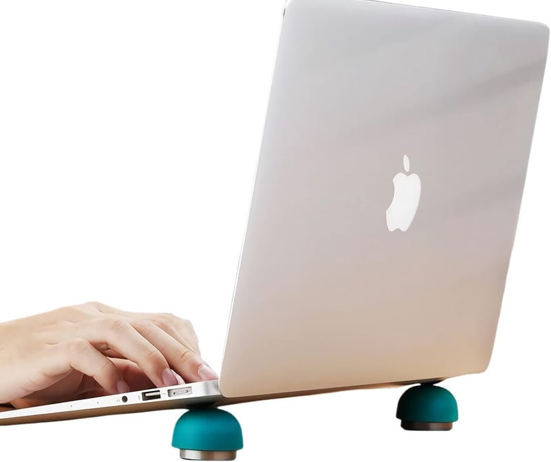 COPORA Laptop Cooling Stand, Portable Magnetic Laptop Cooler, Small Invisible Cooler Ball, Ergonomic Laptop Stand for Computer - Image 1