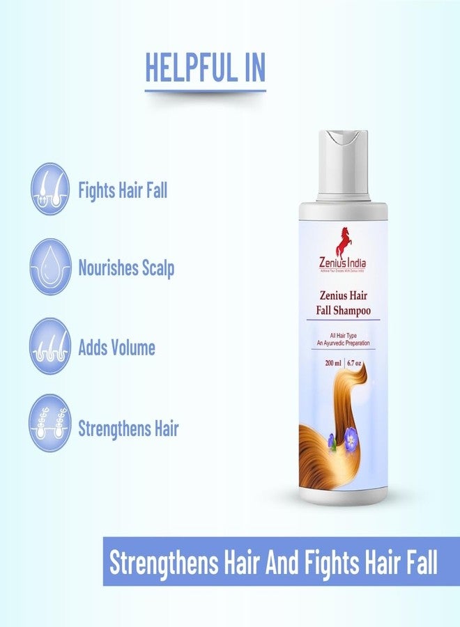 Zenius India Hair Fall Shampoo for Anti-Hair Fall Shampoo | Shampoo for Thick & Strong Hair | Ayurvedic Shampoo for Healthy Hair | Suitable for All Hair | 200ml - Image 4