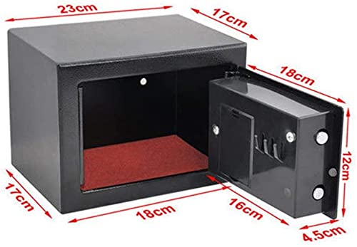 Marrone Electronic Safe Box Small Value Safe High Security Steel Safe Lock Box with Digital Keypad and Keys for Home Office Cash Jewelry Money Wall Floor Anchoring Design 46L Capacity - Image 5