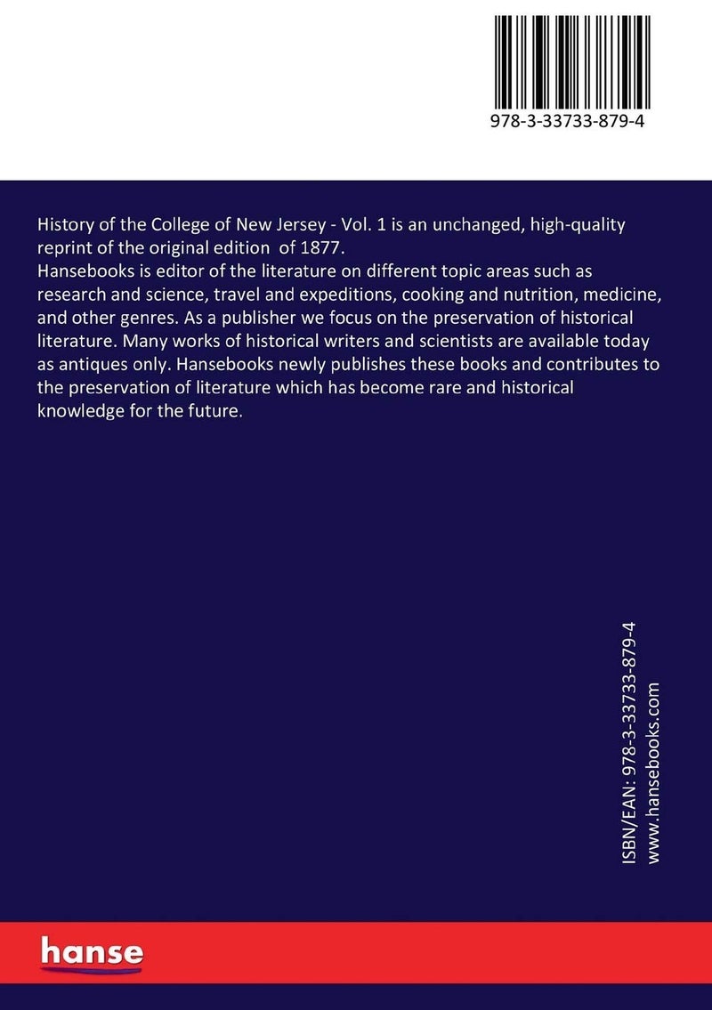 History of the College of New Jersey: Vol. 1  - Image 2