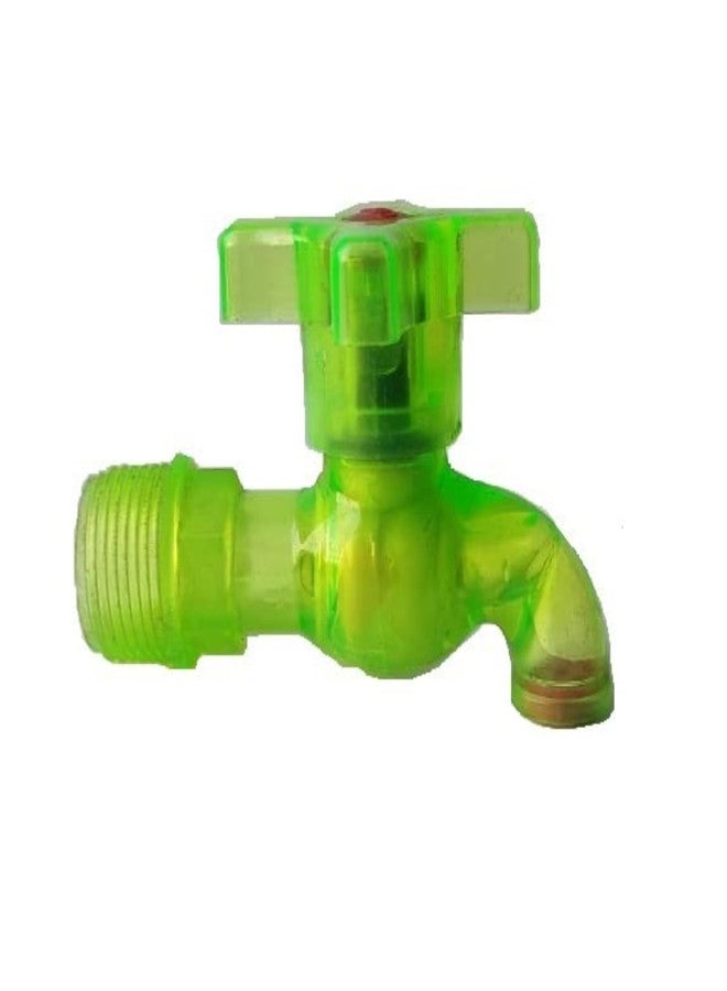 New Ware® PVC Plastic Bib Cock Water Taps (Pack of 2) | 3/4 Inch (20 mm) Wall Mounted Bib Tap | Hot & Cold Water Faucet for Kitchen, Bathroom & Wash Basin | Rust-Free - Image 1
