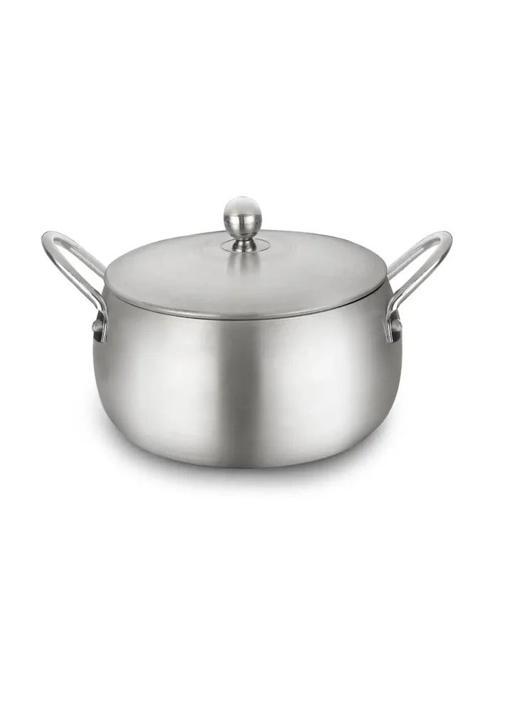 Generic - A set of 10-piece aluminum cookware with non-stick surfaces and heat-insulating handles - Image 1