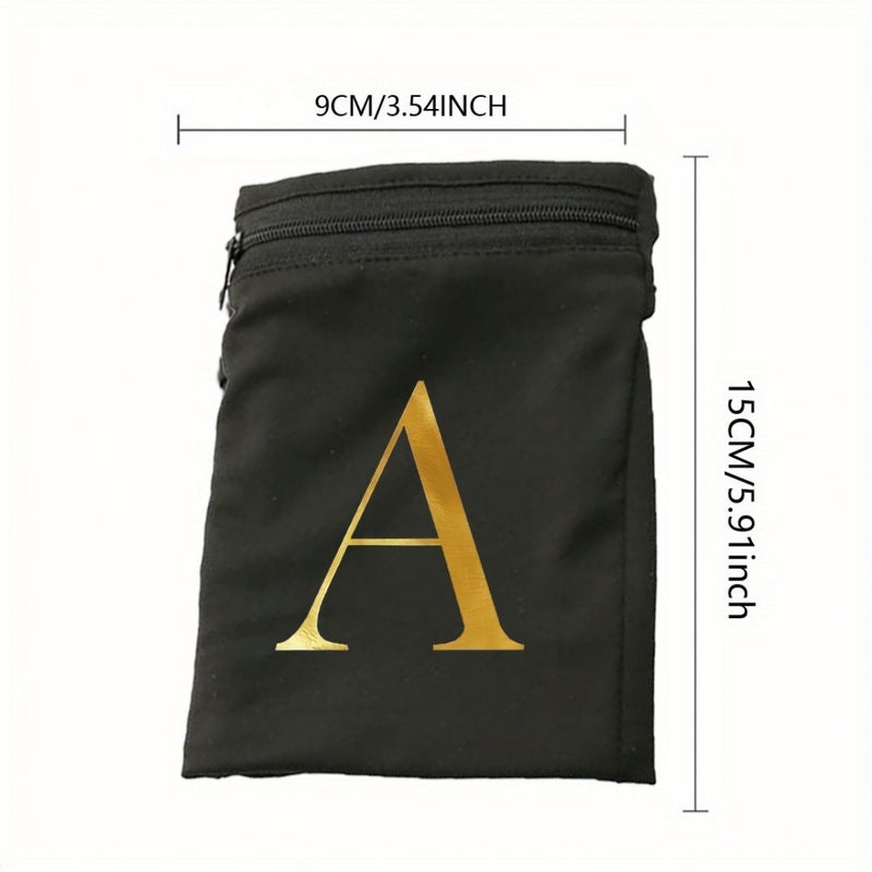 Red Letter Print Lightweight Phone Armband Pocket Wristband Wallet For Travel Walking Running Cycling Yoga Men Women - Image 3