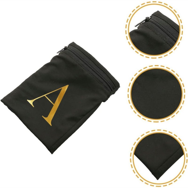 Red Letter Print Lightweight Phone Armband Pocket Wristband Wallet For Travel Walking Running Cycling Yoga Men Women - Image 2
