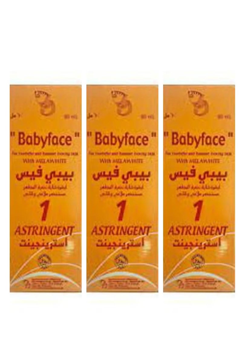 RDL BabyFace with melawhite (1 Astringent) 60ml 3 pcs