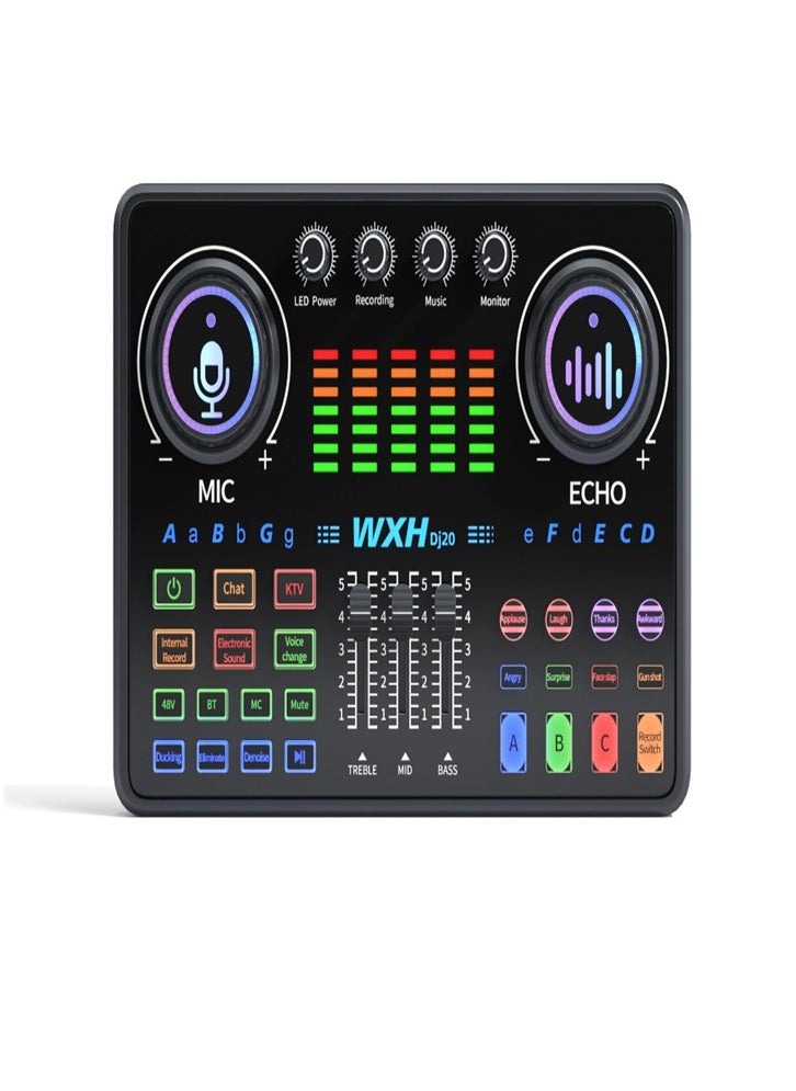 Generic - Live Streaming and Tik Tok Kit - Studio Mic, Sound Card, RGB Light Strip (with Phone and Computer Holders) - Image 1